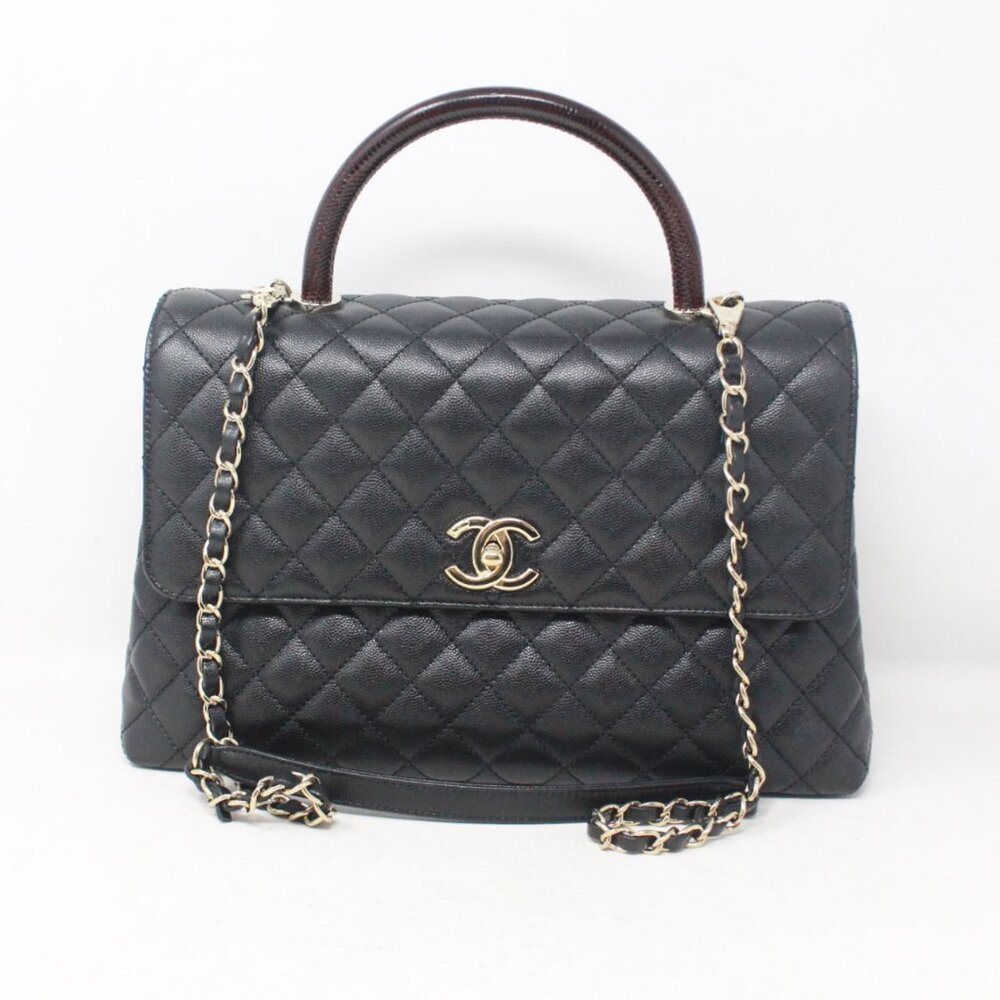 Chanel #TVR8J2 Medium Coco Top Handle Bag